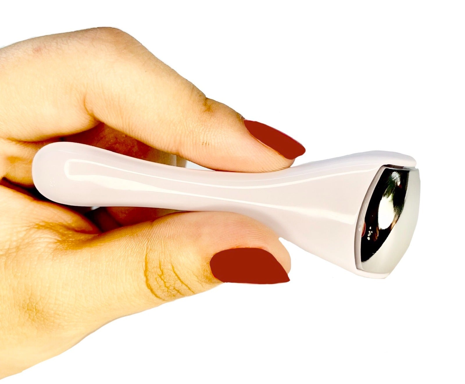 Arctic Glow Ice Roller in use on face
