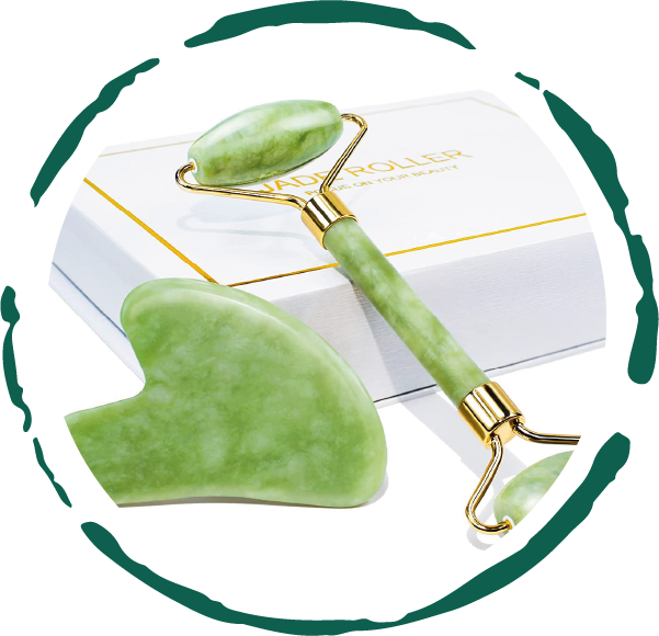 Adonis Cares — Sculpt Stone Duo (Gua Sha + Facial Roller)