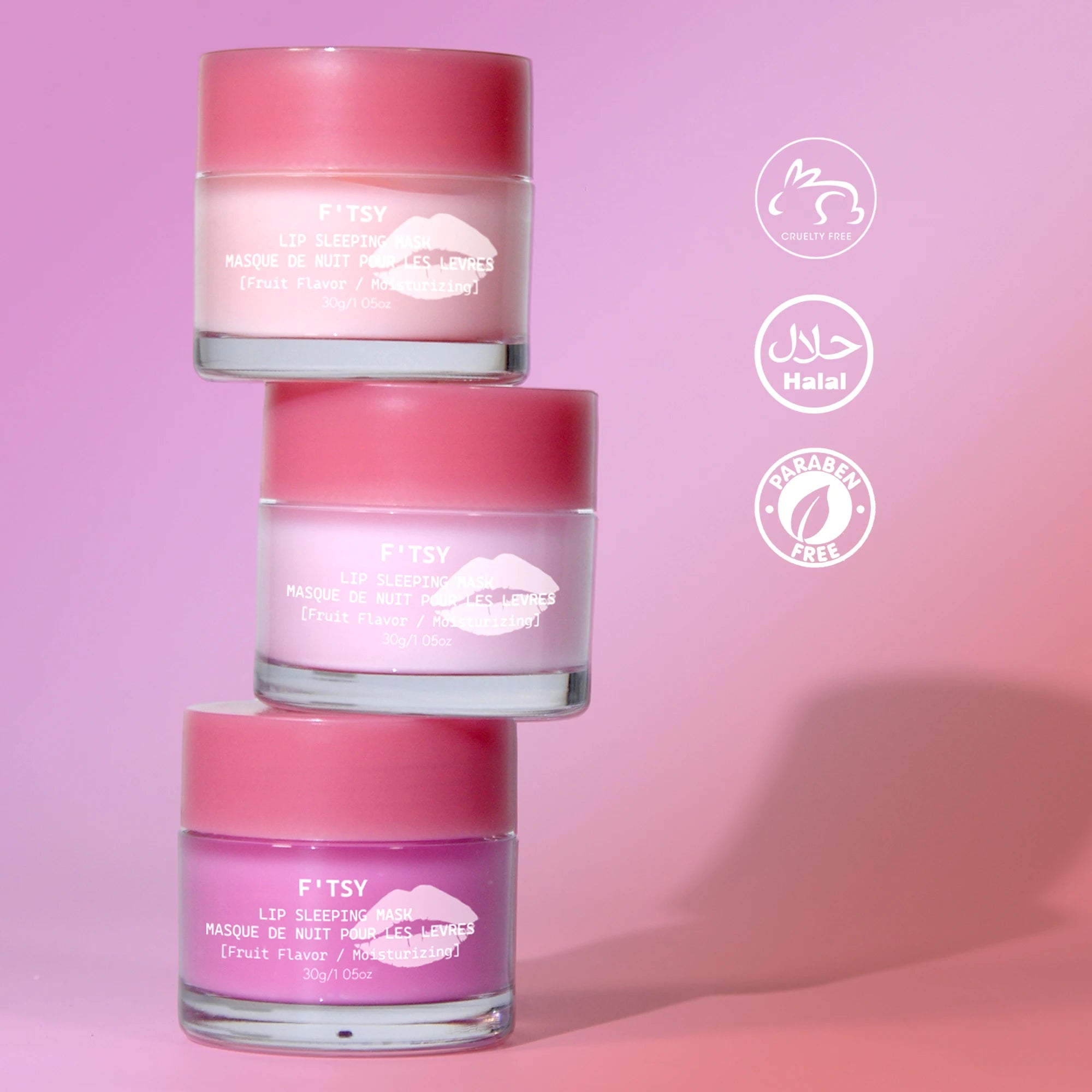 Vegan berry lip care mask