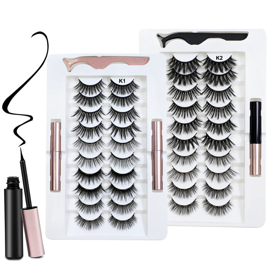Magnetic lashes reusable set
