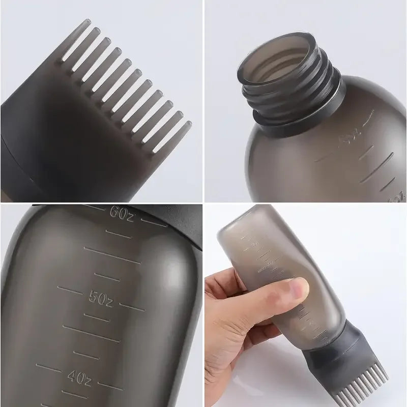 Scalp massager applicator brush
