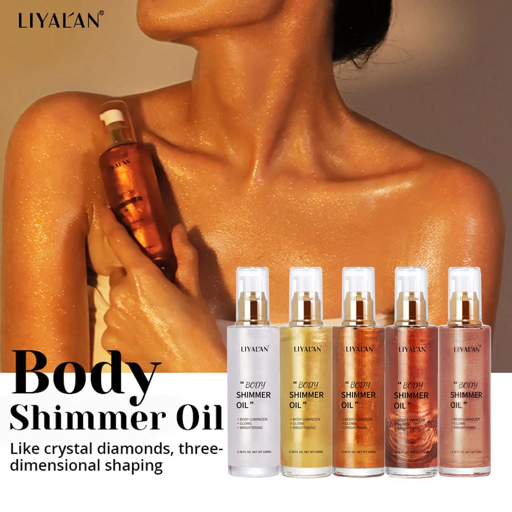 Adonis Cares Liquid Gold glow body oil shimmer