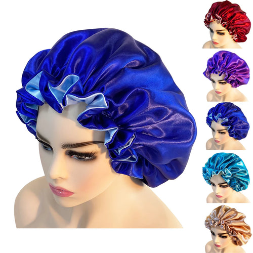Adonis Cares Crown Keeper oversized satin bonnet