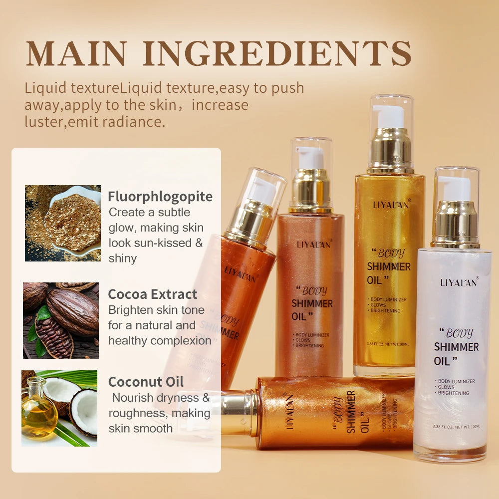 Golden radiance body oil